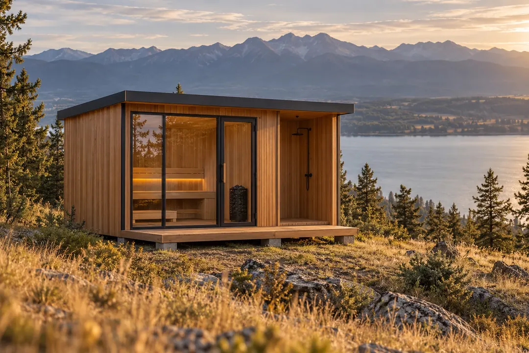 Swansea cabin sauna by Columbia Sauna Co.